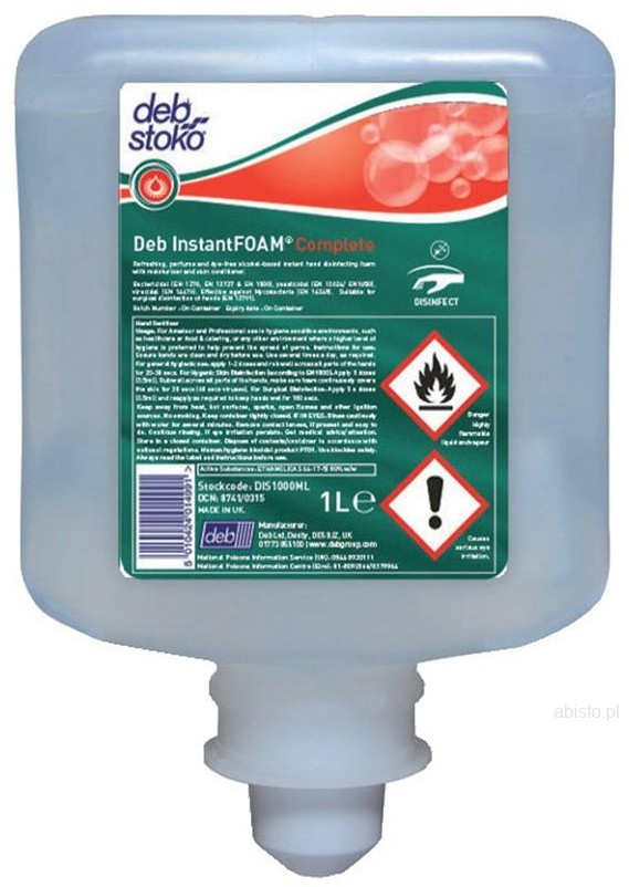 Brak Środek w pianie DEB do dezynfekcji rąk 1l