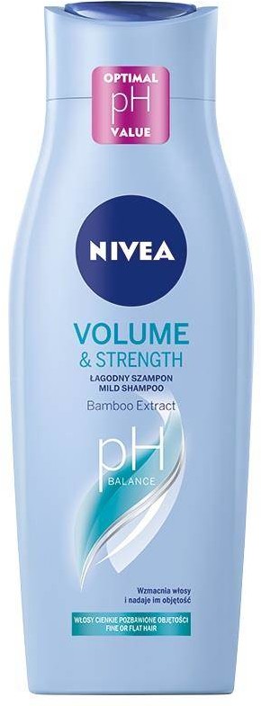 Nivea Volume & Strength łagodny szampon do włosów 400ml 109987-uniw