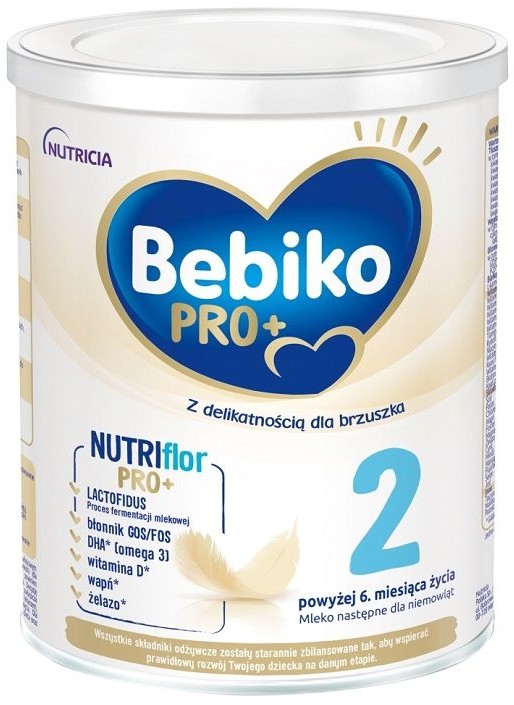 Bebiko Pro+ 2 Mleko modyfikowane w puszce po 6m-cu 700g