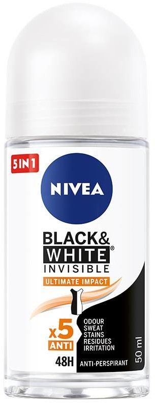Nivea Black&White Invisible Ultimate Impact antyperspirant w kulce 50ml 92458-uniw
