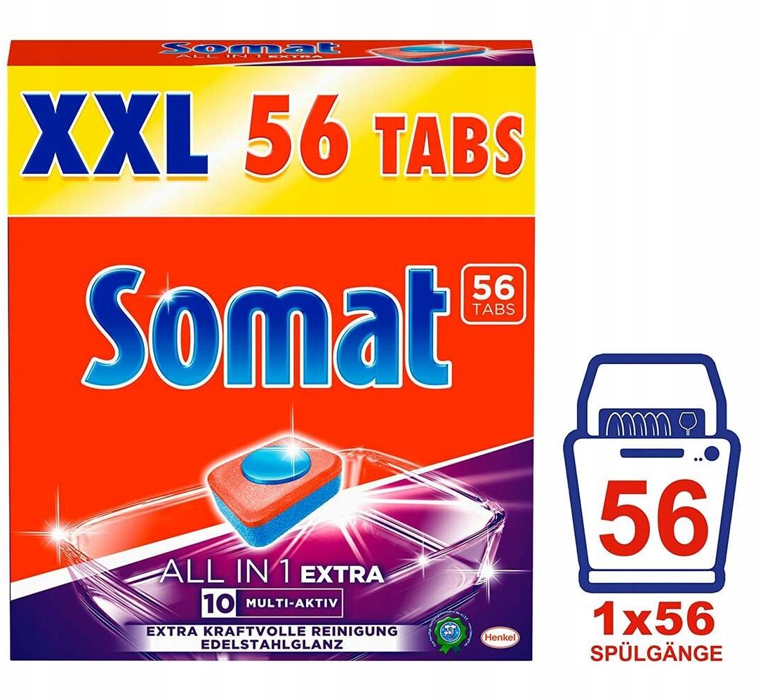 Somat All in One Extra Tabletki do Zmywarki 56 szt