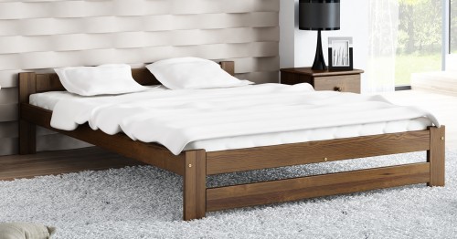 Magnat Meble Łóżko drewniane INTER 120x200 EKO ORZECH