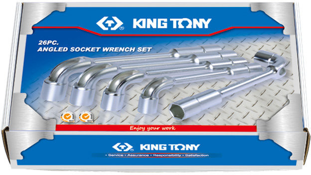 KING TONY Zestaw kluczy fajkowych 1826MR, 6-32 mm