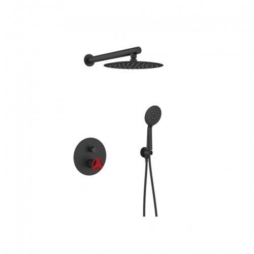 Metal-Hurt Deszczownia Podtynkowa Loftea Black Red