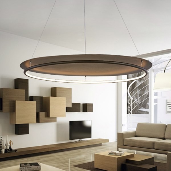 Altavola Design ADesign Lampa wisząca Ledowe Okręgi 80 cm in 4k czarna LA078/P_80_in_4k_black
