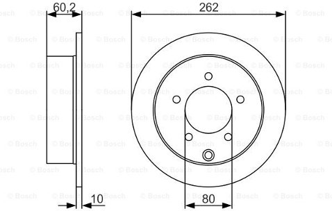 BOSCH Tarcza hamulcowa 0 986 479 A41