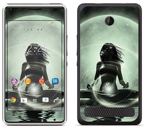 Sony Royal Sticker Royal tatuaż ścienny RS. 74394 samoprzylepny do Xperia E1 z motywem Magic Yoga RS.74394