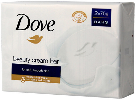Dove Beauty Cream Bar Mydło w kostce kremowe 2 x 75g