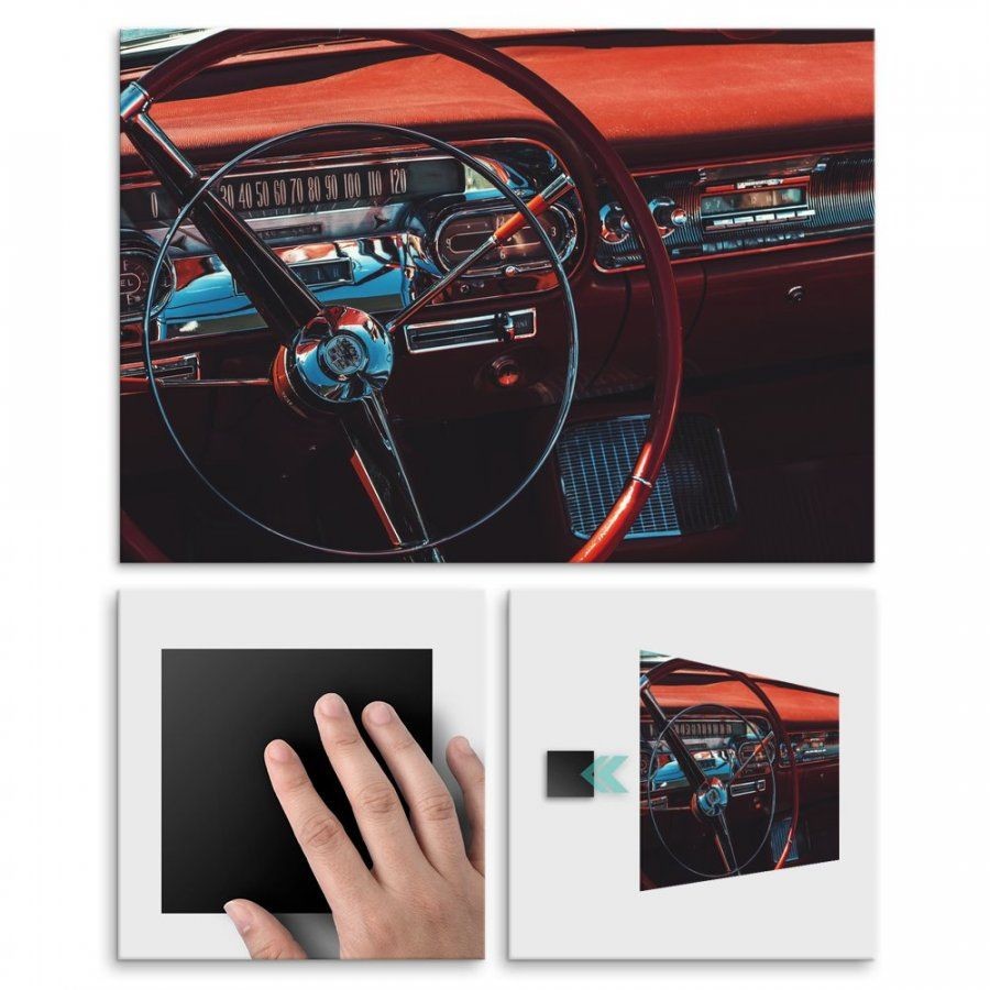 Pix4home Plakat metalowy piękno starych czasów L POS-L-01577