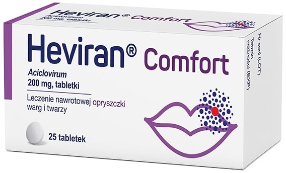 Polpharma Heviran Comfort 200mg x25 tabletek