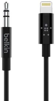 Belkin Lightning to 3.5 mm Audio Cable AV10172bt06-BLK Black AV10172bt06-BLK