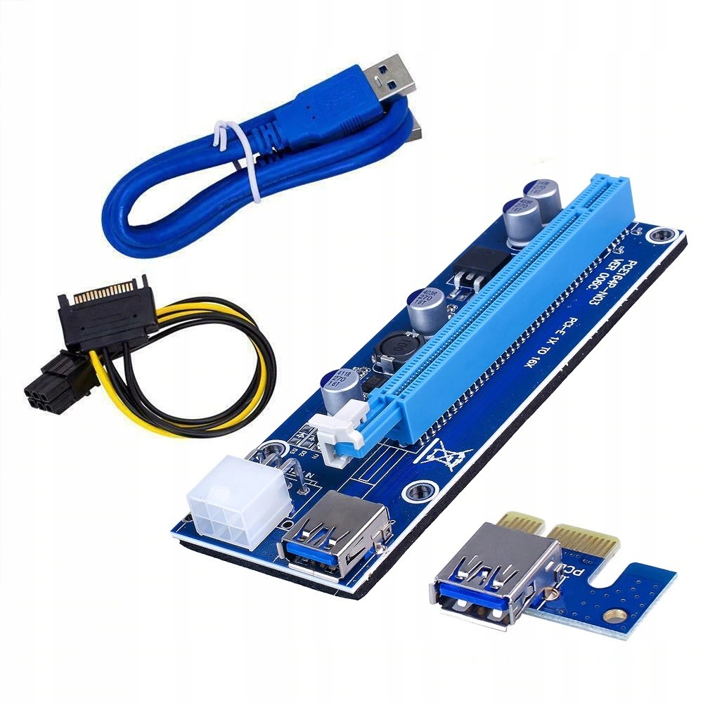 Riser rev 006C Usb 3.0 Pci-e 1x-16x 6PIN Sata