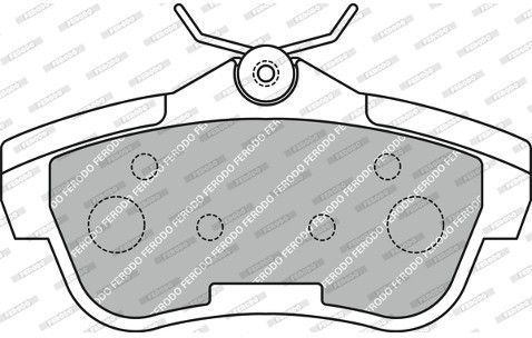 FERODO (FEDERAL-MOGUL) Zestaw klocków hamulcowych, hamulce tarczowe (FEDERAL-MOGUL) FVR1772