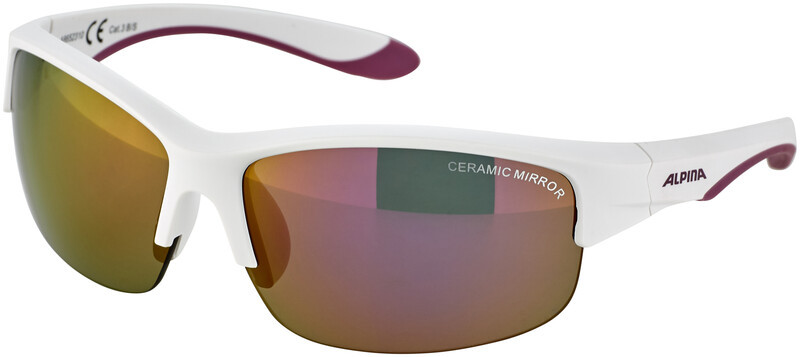 Alpina Alpina Flexxy HR Okulary Młodzież, white matt-purple/pink mirror  2021 Okulary przeciwsłoneczne dla dzieci 8652310