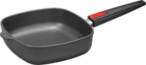 Woll Nowo 1624N Titanium Koekenpan met afneembaar handvat, vierkant, 24 x 24 cm 1624N