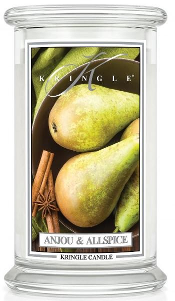 KRINGLE CANDLES Świeca zapachowa Kringle Large 2 knoty - Anjou & Allspice