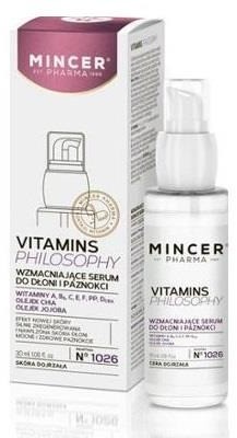 Mincer Pharma Pharma Vitamins Philosophy wzmacniające serum do dłoni i paznokci No.1026 30ml 49277-uniw