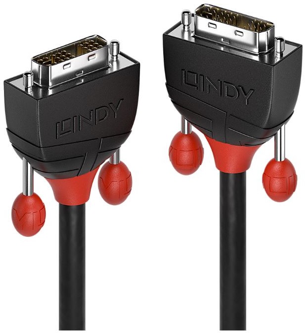 Lindy 36262 Kabel DVI-I Single Link Black Line 3m LY-36262