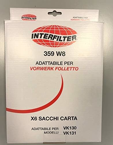 INTERFILTER Interfilter worki do odkurzacza VK130-1 35600865