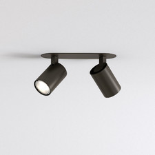 Astro Lighting plafon reflektorki) Ascoli Twin Recessed 2xGU10 8cm brązowy 1286098