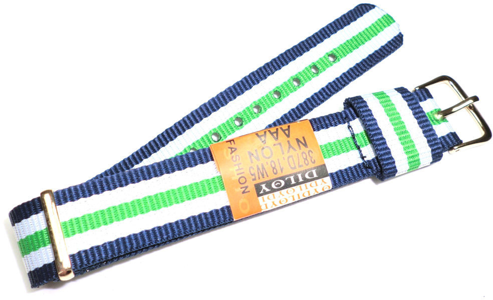 Diloy Nylonowy pasek do zegarka 18 mm 387D.18.W5 387D.18.W5