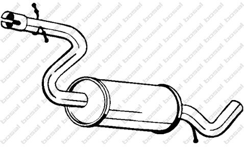 BOSAL Tłumik środkowy BOSAL 233-811