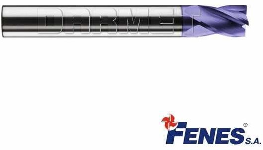 FENES Frez 2-ostrzowy ogólnego przeznaczenia, długi DIN6527-L, VHM TiAIN - 9MM - 0641-512-911-050