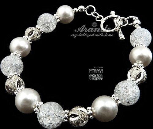 Swarovski Arande Nowe Piękna Bransoletka Crystal White 3000342765