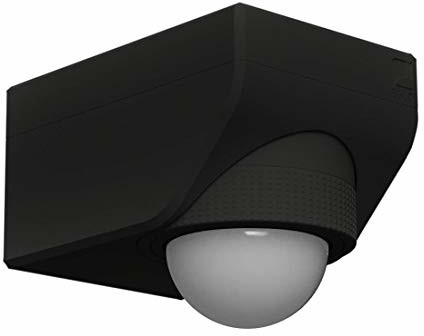 EGLO Czarna Outdoor Detect ME 4 L: 7 cm wys.: 5,5 cm głęb.: 10 cm czujnik IP44 (97467)