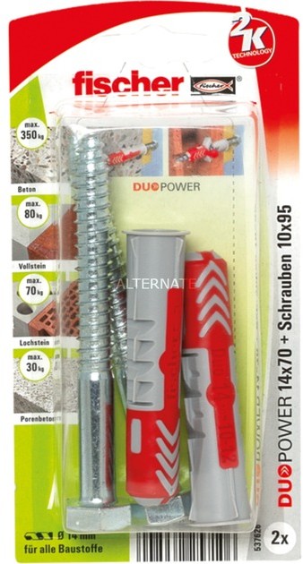 Fischer DUOPOWER 14x70 S K, Dowel