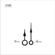 Atrix Wskazówki zegarowe czarne mini /W6 5188