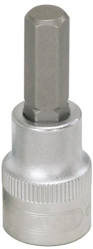 KS Tools 911.3864 3/8 cala nasadka na bity do śrub z łbem walcowym z gniazdem sześciokątnym klucz nasadowy, 4 MM 4042146052761