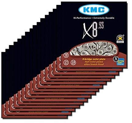 KMC Catena ciclo  8 Velocita 'Modello x8.93 cartone di 25 catene vrac V575022B_Brun
