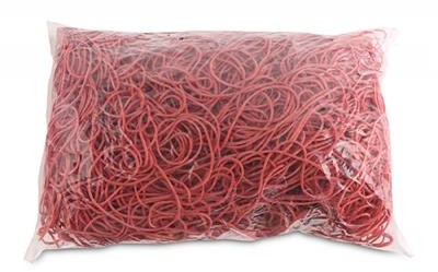 OFFICE PRODUCTS Gumki recepturki OFFICE PRODUCTS, średnica 80mm, 1,5x1,5mm, 60% kauczuku, 1000g, zgrzewka, czerwone 18108019-04