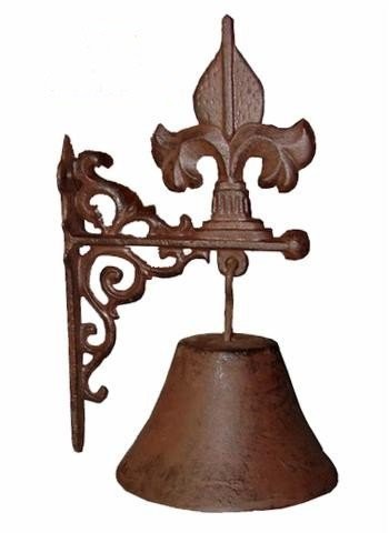 Dzwon żeliwny, brązowy, 11,5 cm