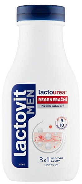 Lactovit Regeneracyjnyżel pod prysznic 3 w 1 dla mężczyzn Lactourea 300 ml