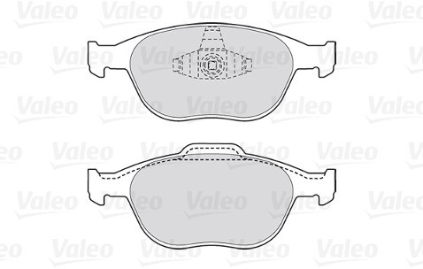 VALEO Zestaw klocków hamulcowych, hamulce tarczowe 301639