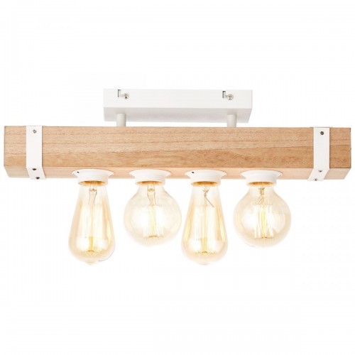 Brilliant WHITE WOOD Biały/Naturalny 4xE27 Lampa sufitowa HK18245S75 HK18245S75