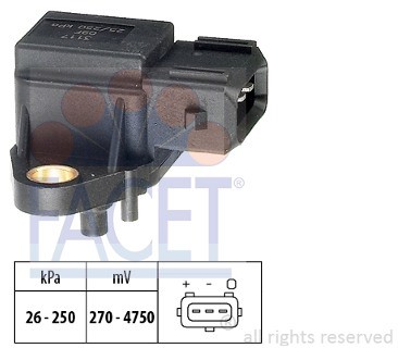 FACET Czujnik cisnienia powietrza, adaptacja wysokosciowa 10.3117
