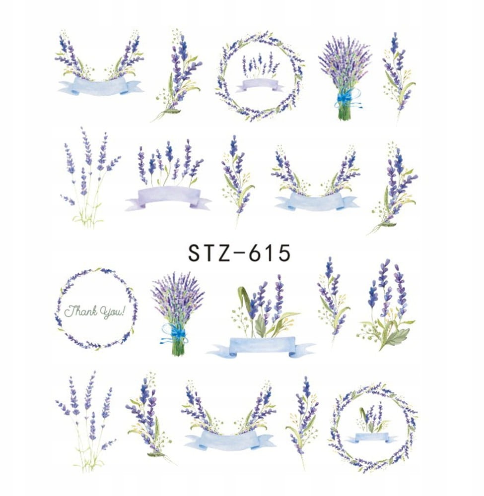 Naklejki Wodne Do Paznokci STZ-615