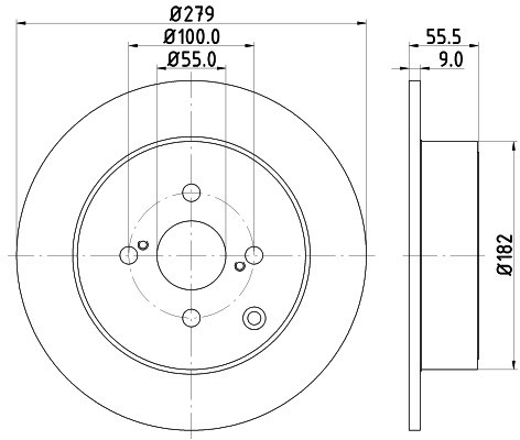 HELLA PAGID Tarcza hamulcowa PAGID 8DD355110-511