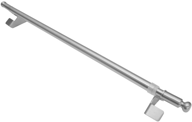 Pręt do zazdrostek Kula imitacja stali nierdzewnej 50 - 80 cm
