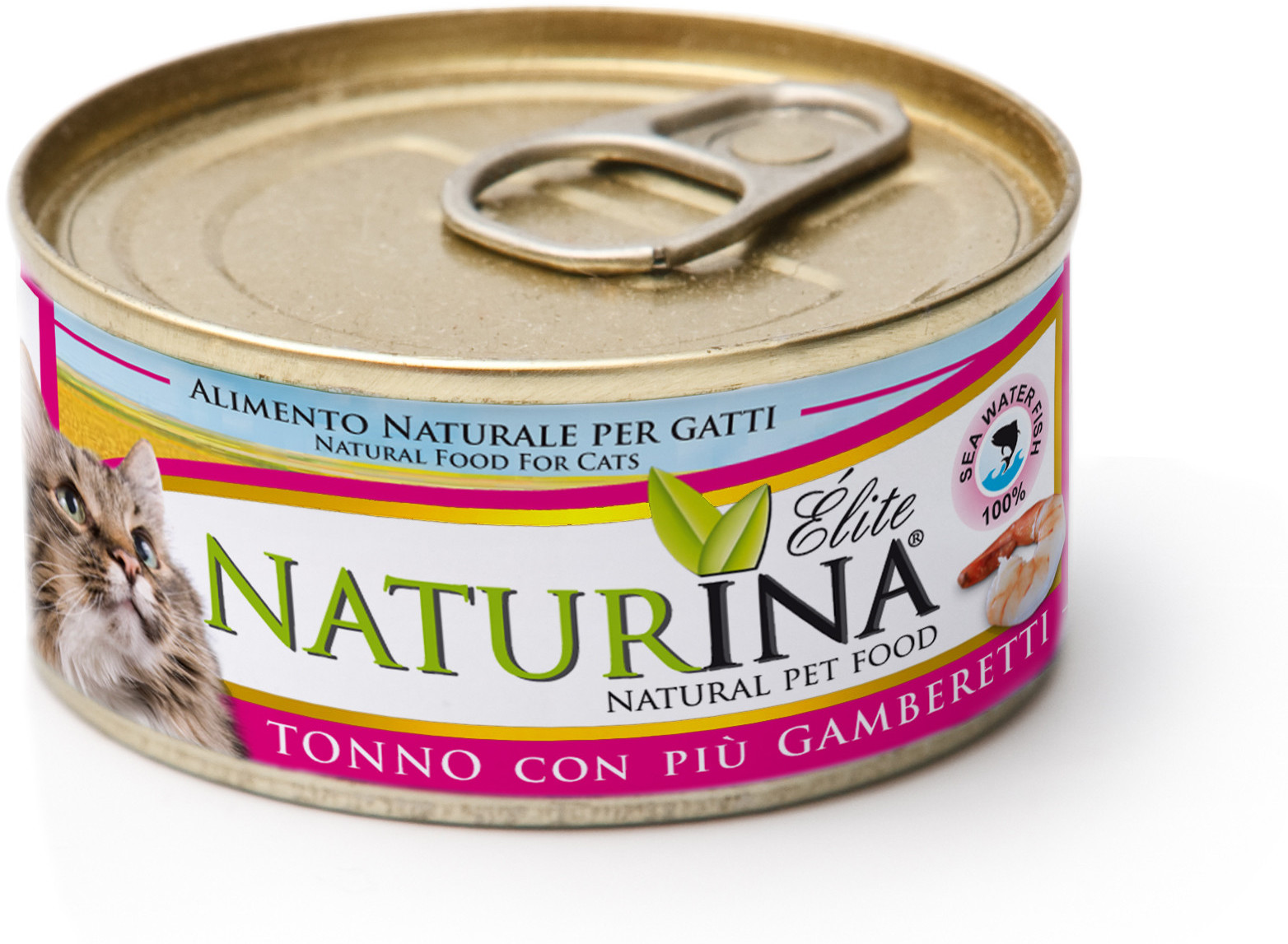 Naturina Naturina Wet Cat - Tuńczyk z krewetkami 70g