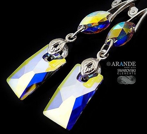 Swarovski piękne długie kolczyki AURORA ATLAS