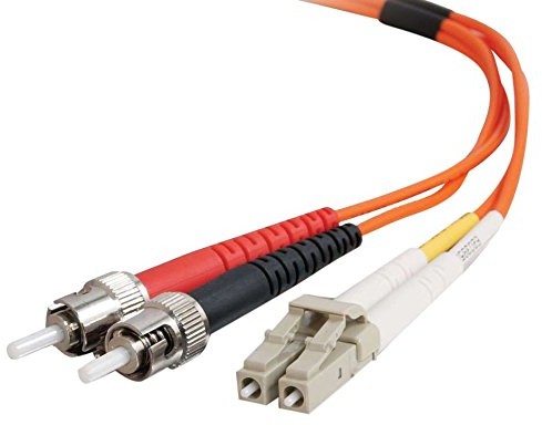 C2G Przewód światłowodowy/kabel krosowy LWL, wtyczka LC, 1 m, 1440 (OM2), Duplex, multimode, z PCW, pomarańczowy 5 m 85495