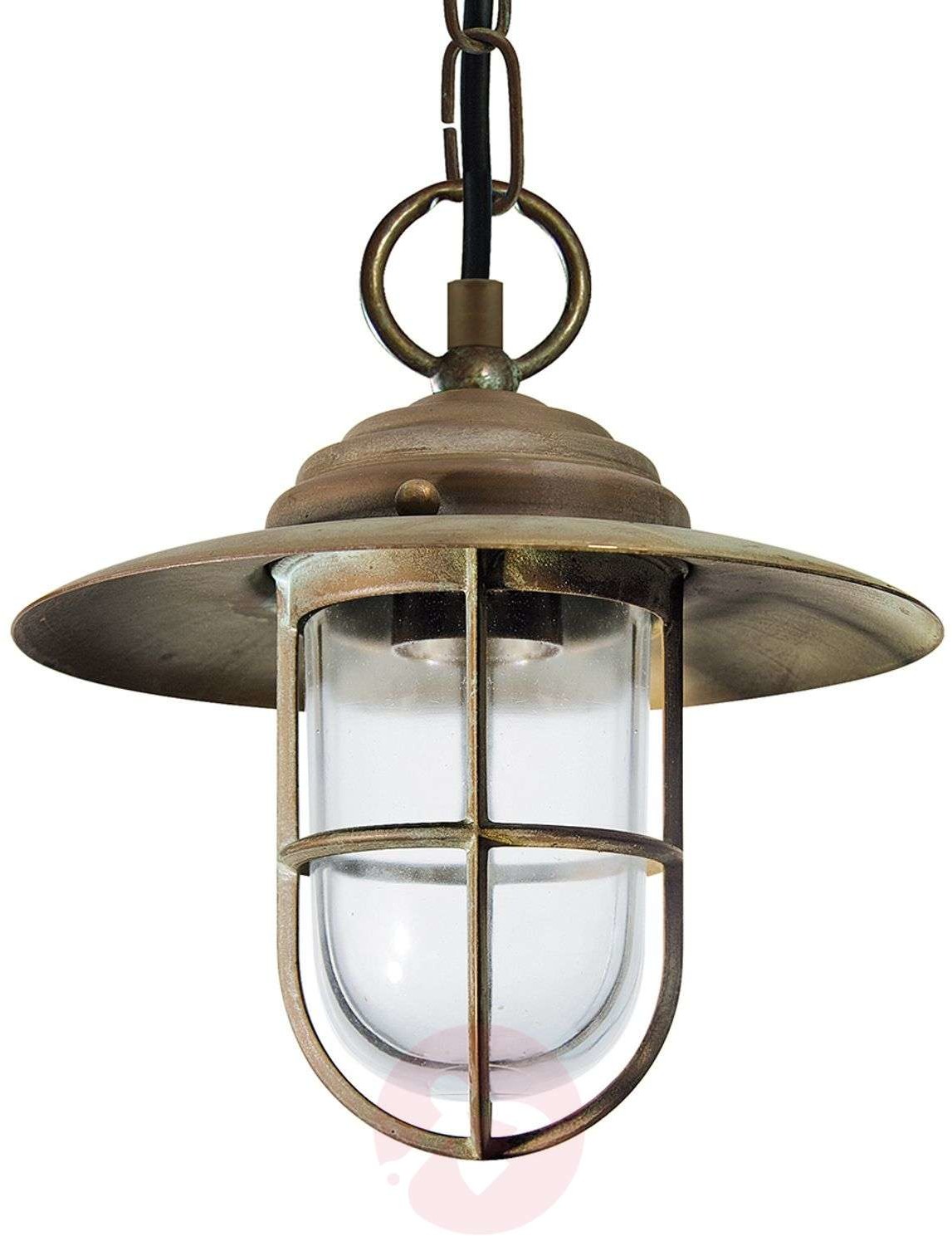 Moretti Lampa wisząca Bruno na zewnątrz, antyczny mosiądz