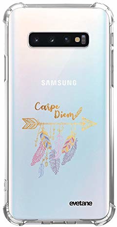 Samsung Evetane Etui ochronne do Galaxy S10, Carpe Du, 15,2 cm (6,1 cala), kolor złoty CD_100516