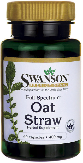 SWANSON Oat Straw (Owies Zwyczajny) 400 mg 60 kaps.