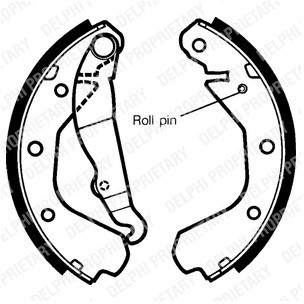 Delphi Szczki hamulcowe - komplet LS1292