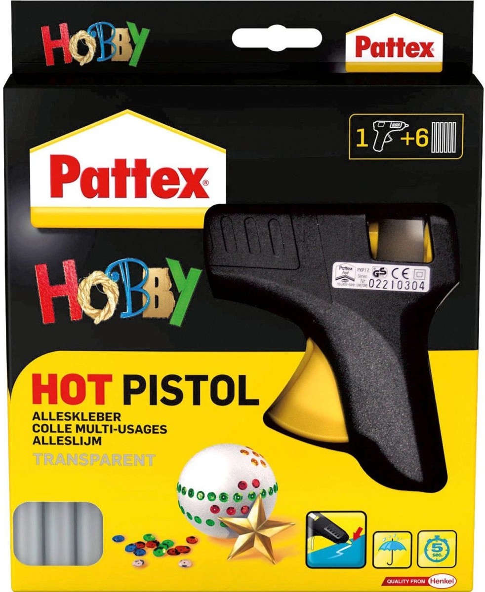 Pattex Pistolet termiczny Pattex do klejenia na gorąco + 6x klej
